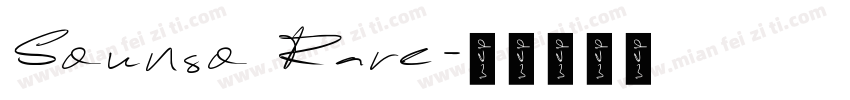 Sounso Rare字体转换